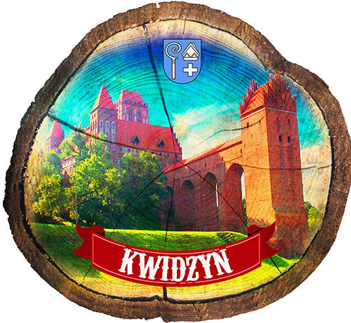 Magnes drewniany pieniek Kwidzyn