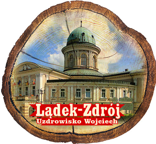 Magnes drewniany pieniek Lądek-Zdrój