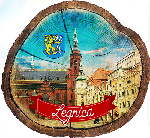 Magnes drewniany pieniek Legnica