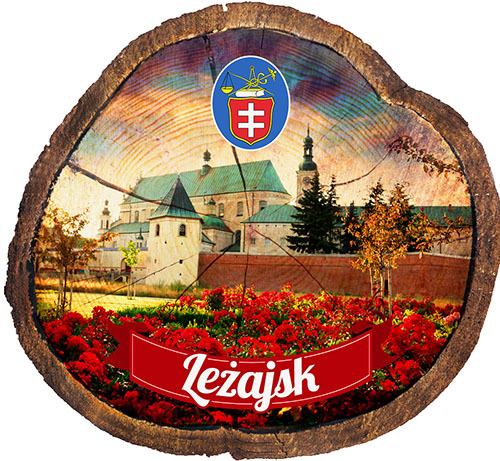 Magnes drewniany pieniek Leżajsk