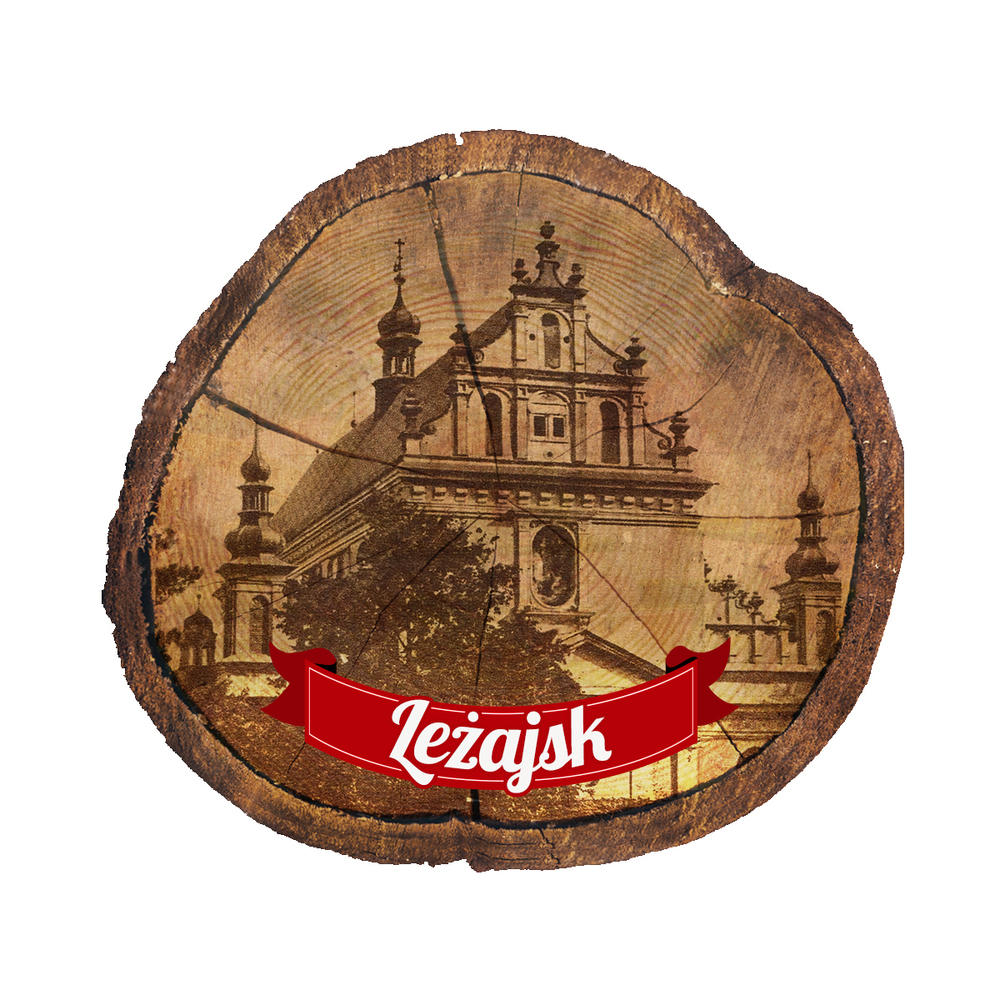 Magnes drewniany pieniek Leżajsk