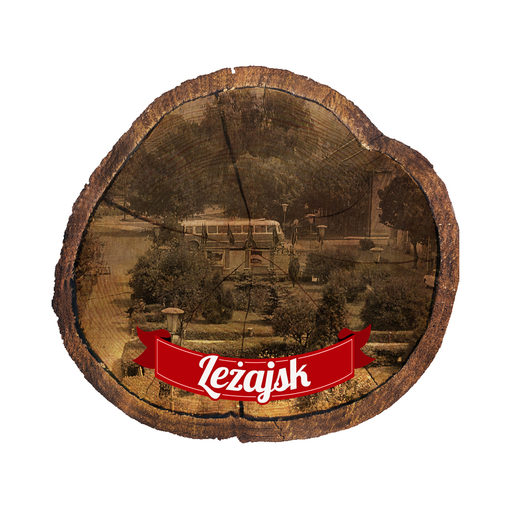 Magnes drewniany pieniek Leżajsk