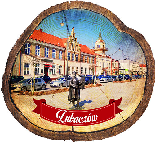 Magnes drewniany pieniek Lubaczów