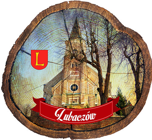 Magnes drewniany pieniek Lubaczów