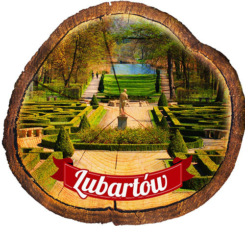 Magnes drewniany pieniek Lubartów