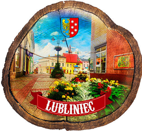 Magnes drewniany pieniek Lubliniec