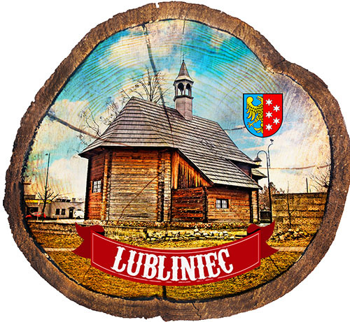 Magnes drewniany pieniek Lubliniec