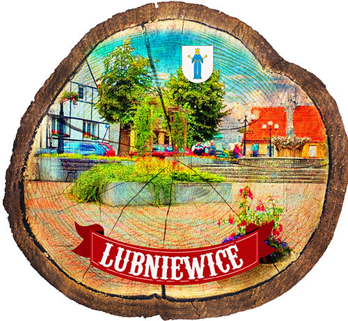 Magnes drewniany pieniek Lubniewice