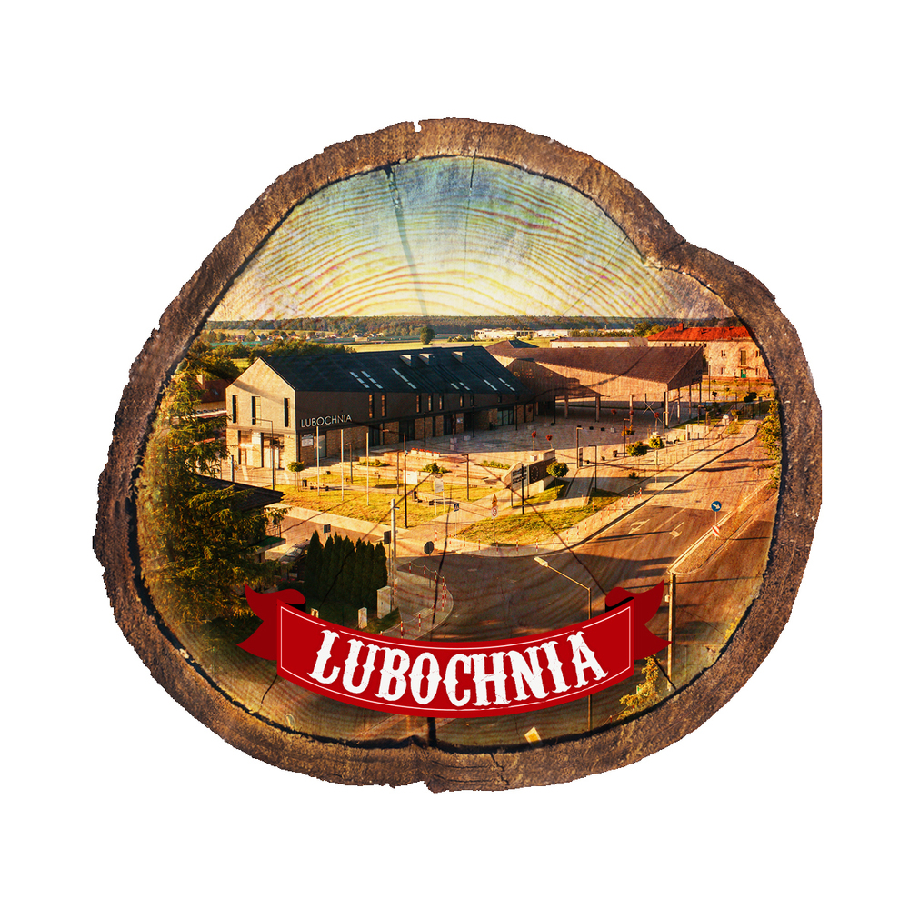 Magnes drewniany pieniek Lubochnia