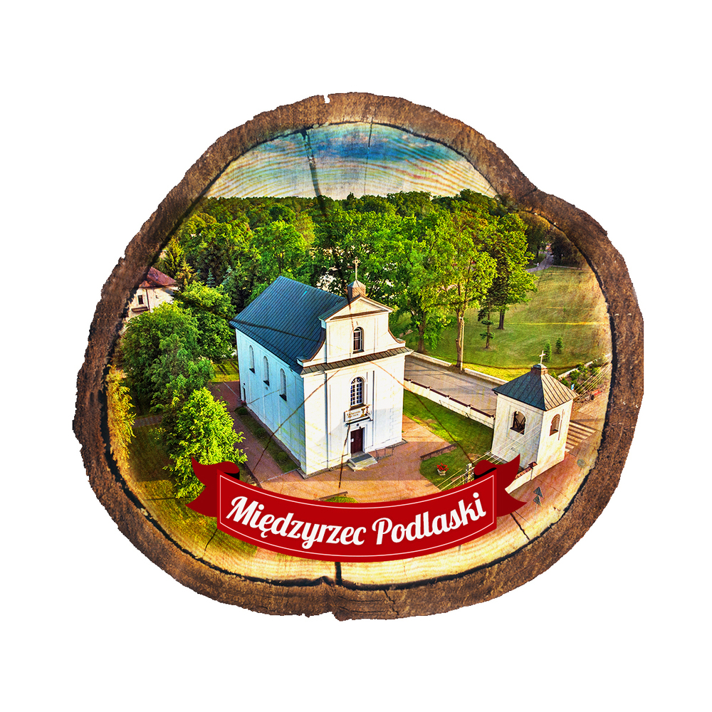 Magnes drewniany pieniek Międzyrzec Podlaski