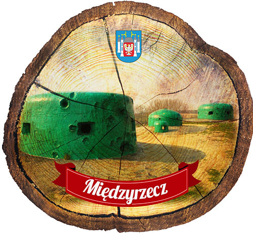Magnes drewniany pieniek Międzyrzecz