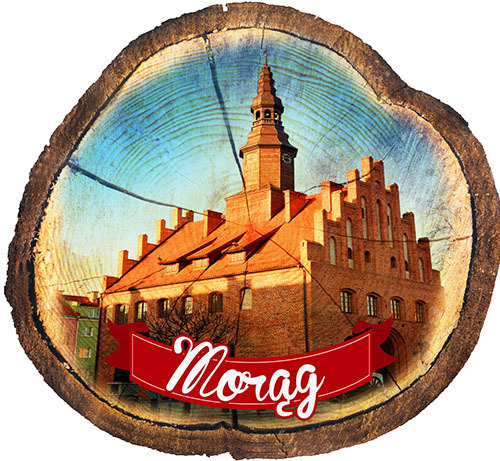 Magnes drewniany pieniek Morąg