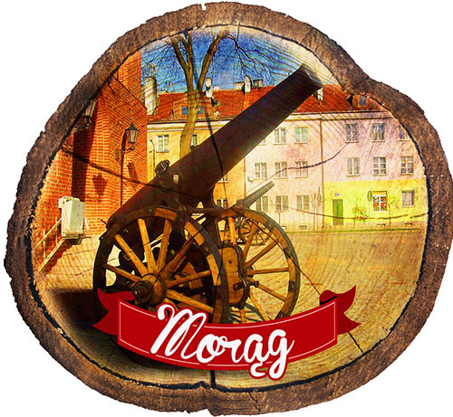 Magnes drewniany pieniek Morąg