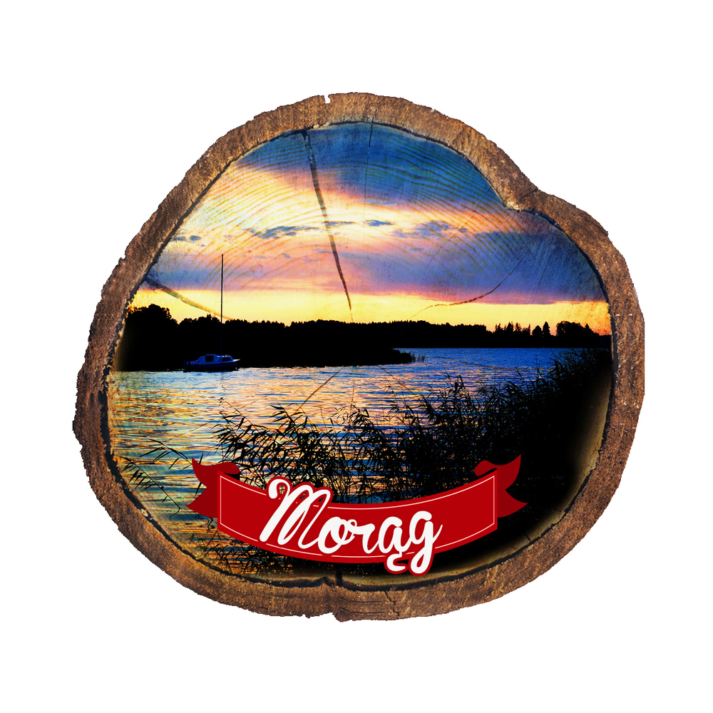 Magnes drewniany pieniek Morąg