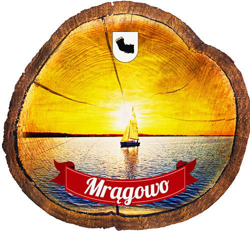 Magnes drewniany pieniek Mrągowo