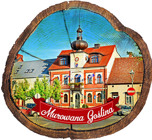Magnes drewniany pieniek Murowana Goślina