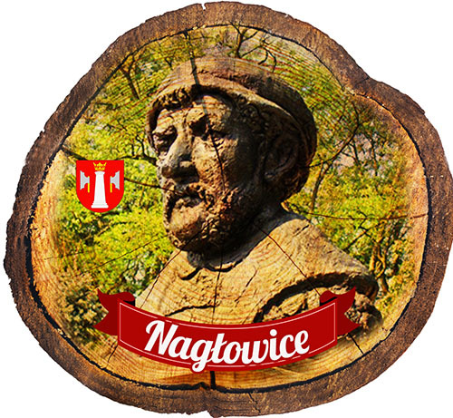 Magnes drewniany pieniek Nagłowice