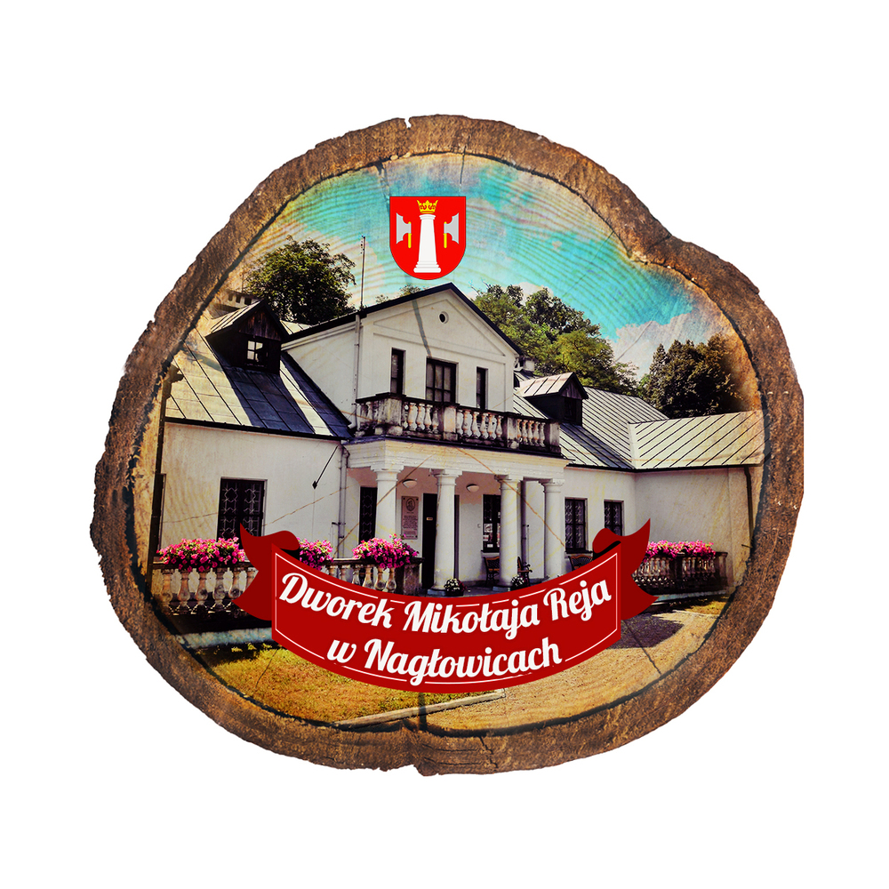 Magnes drewniany pieniek Nagłowice