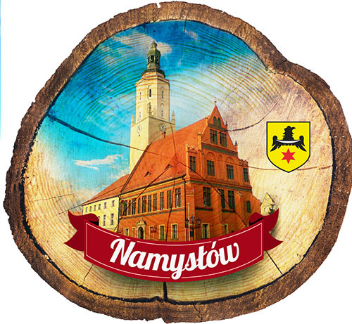 Magnes drewniany pieniek Namysłów