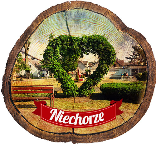 Magnes drewniany pieniek Niechorze