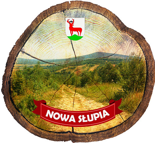 Magnes drewniany pieniek Nowa Słupia