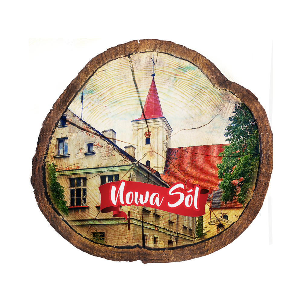Magnes drewniany pieniek Nowa Sól