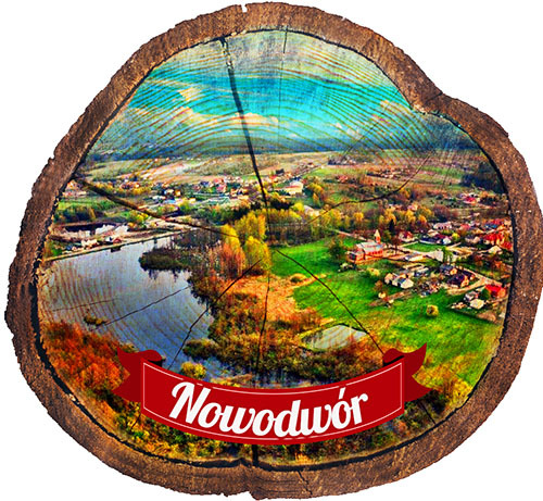 Magnes drewniany pieniek Nowodwór