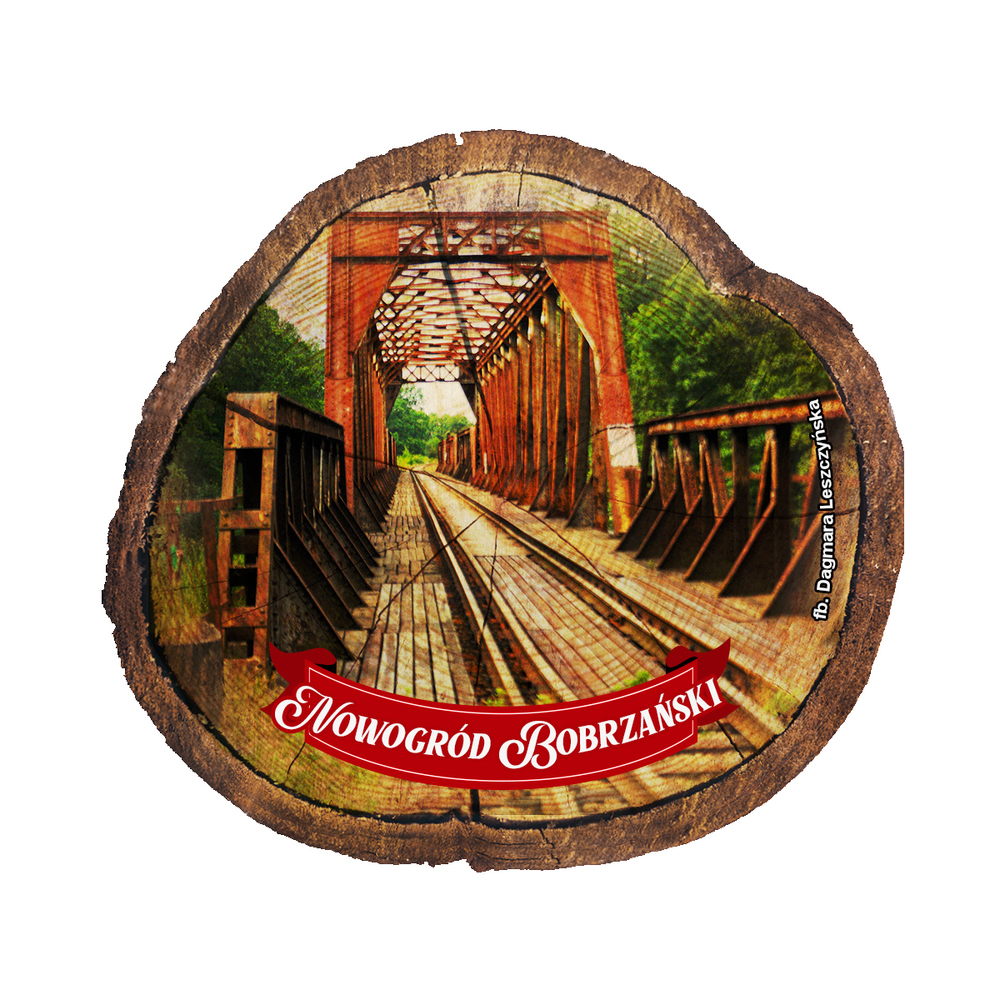 Magnes drewniany pieniek Nowogród Bobrzański