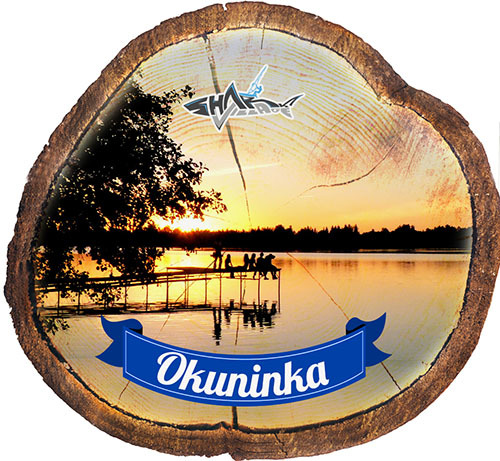 Magnes drewniany pieniek Okuninka