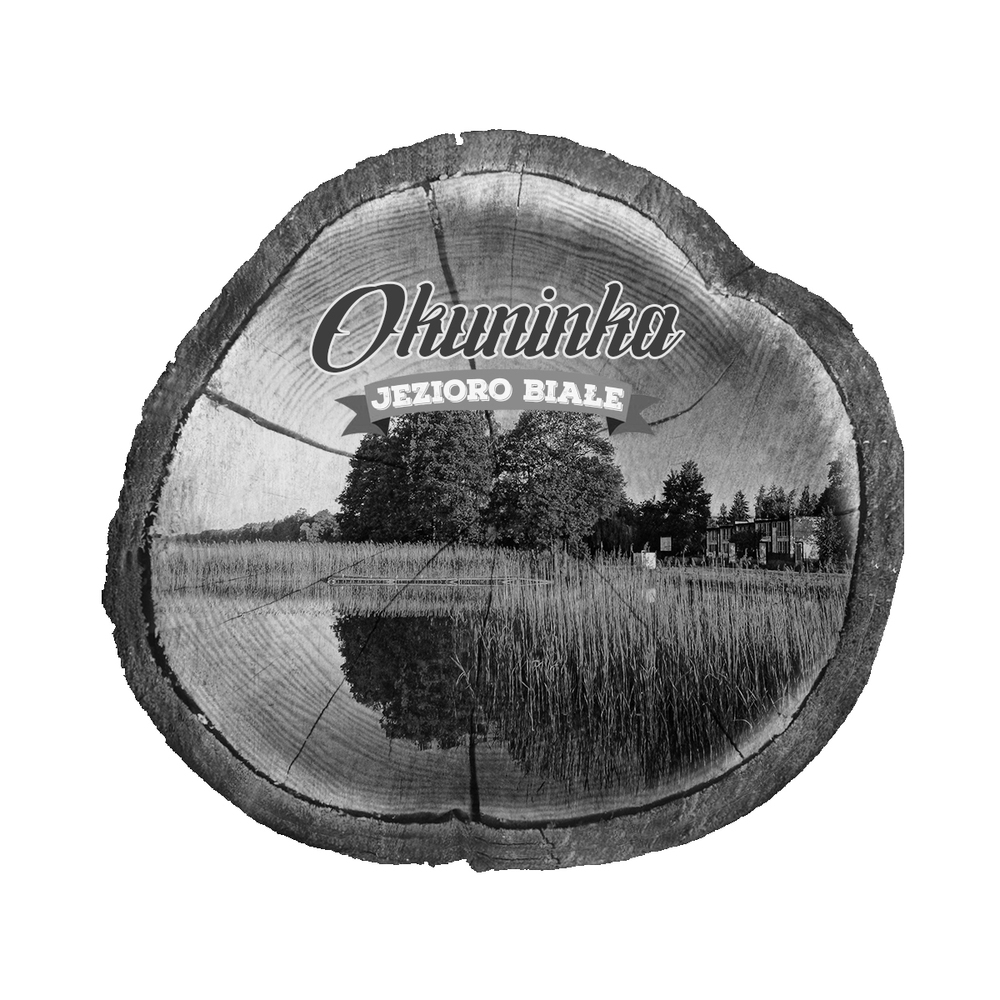 Magnes drewniany pieniek Okuninka