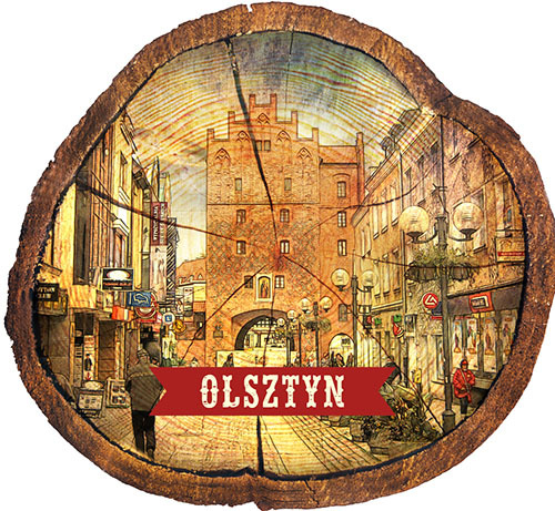 Magnes drewniany pieniek Olsztyn