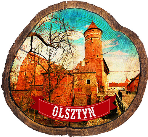 Magnes drewniany pieniek Olsztyn