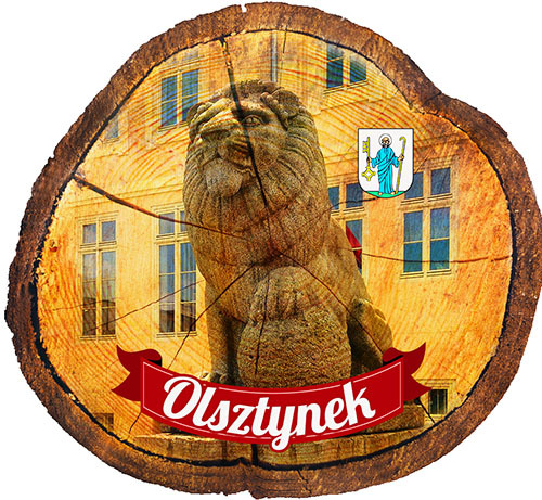 Magnes drewniany pieniek Olsztynek