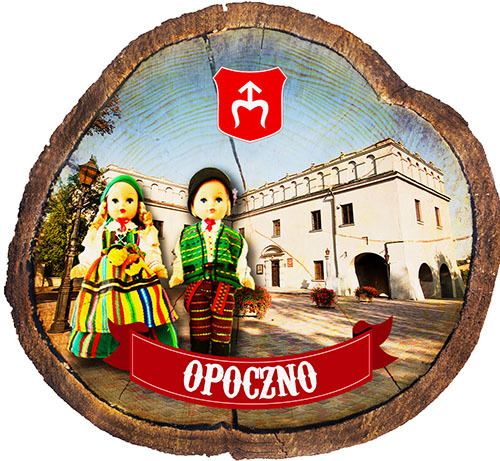 Magnes drewniany pieniek Opoczno