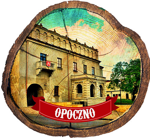 Magnes drewniany pieniek Opoczno