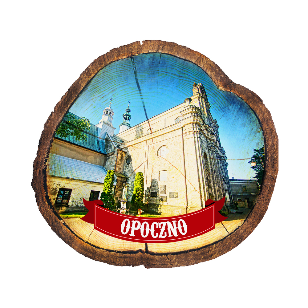 Magnes drewniany pieniek Opoczno