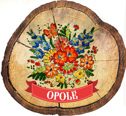Magnes drewniany pieniek Opole