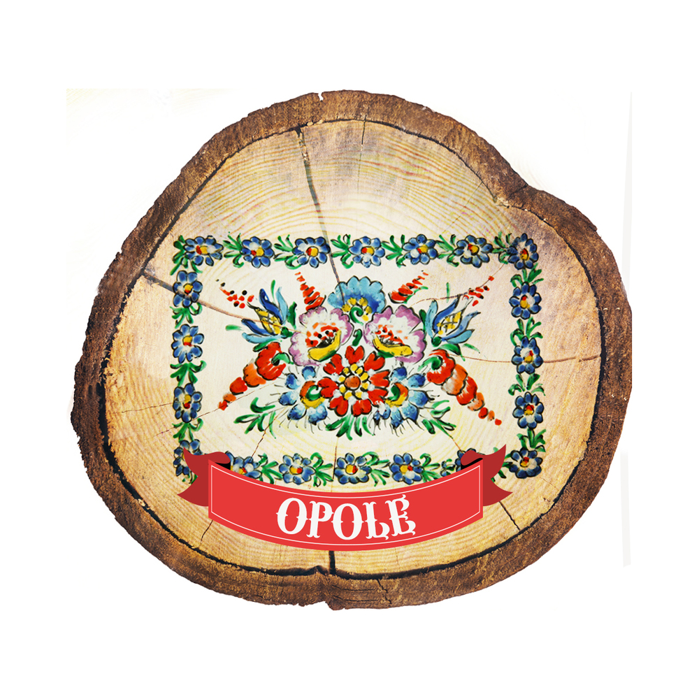 Magnes drewniany pieniek Opole