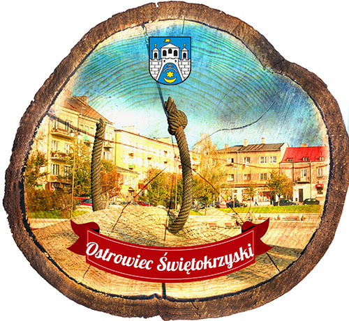 Magnes drewniany pieniek Ostrowiec Świętokrzyski