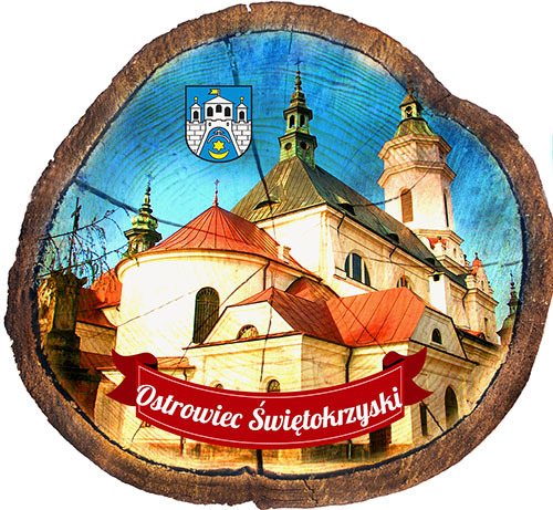 Magnes drewniany pieniek Ostrowiec Świętokrzyski
