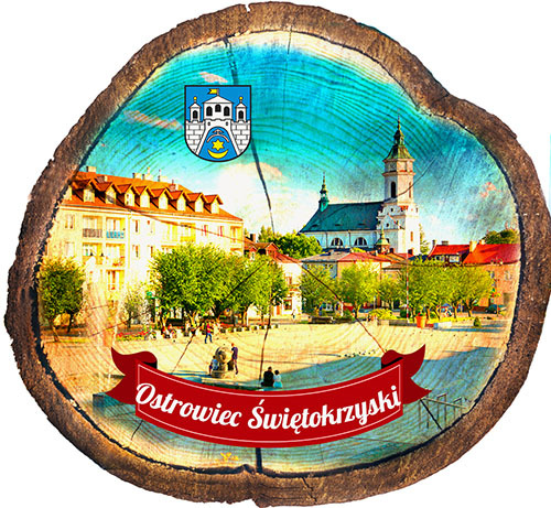 Magnes drewniany pieniek Ostrowiec Świętokrzyski