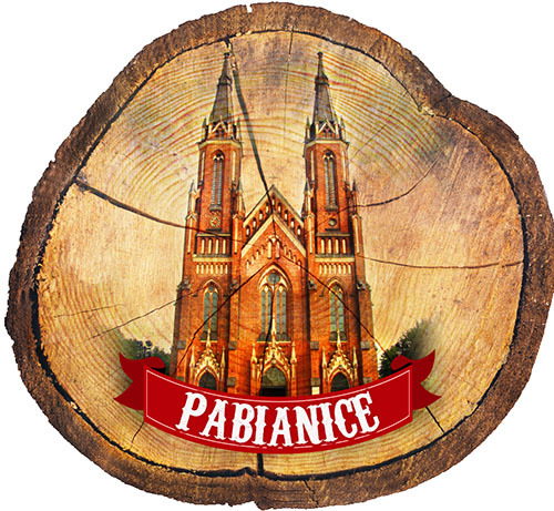 Magnes drewniany pieniek Pabianice