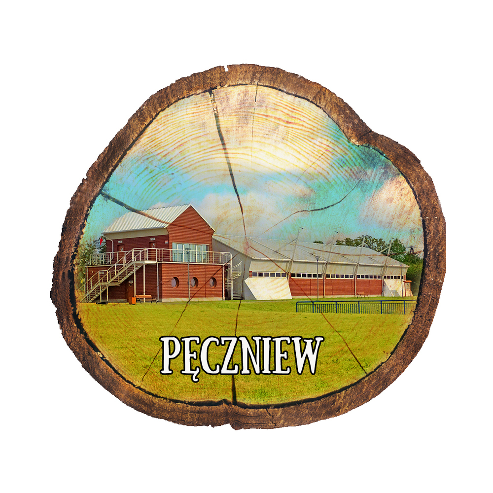 Magnes drewniany pieniek Pęczniew