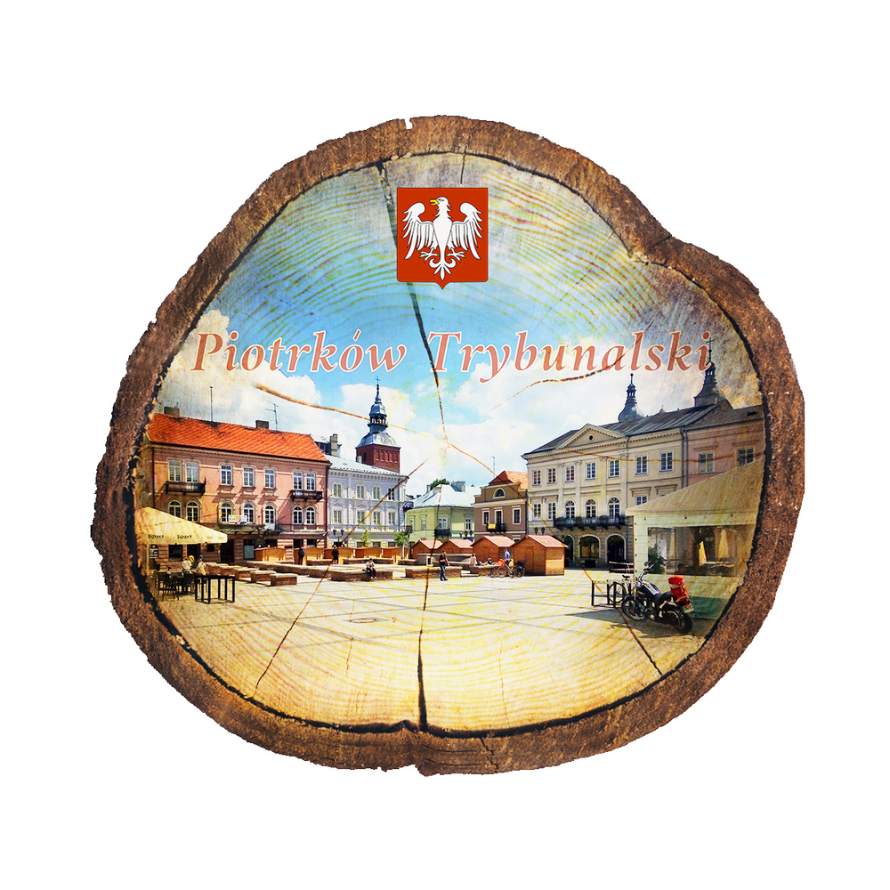 Magnes drewniany pieniek Piotrków Trybunalski