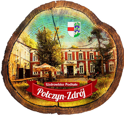 Magnes drewniany pieniek Połczyn-Zdrój