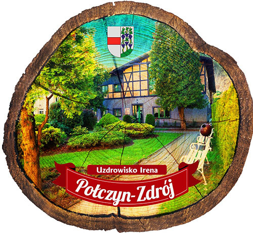 Magnes drewniany pieniek Połczyn-Zdrój
