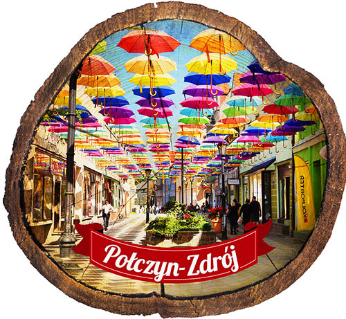 Magnes drewniany pieniek Połczyn-Zdrój