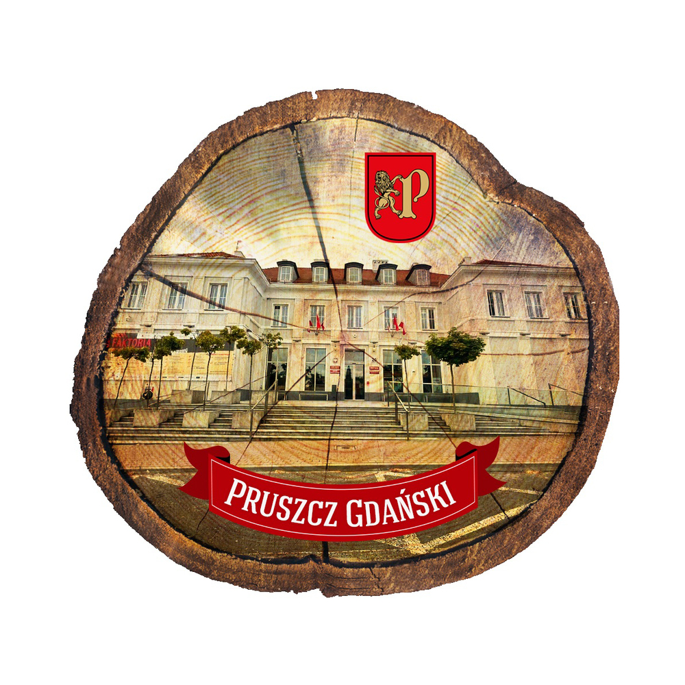 Magnes drewniany pieniek Pruszcz Gdański