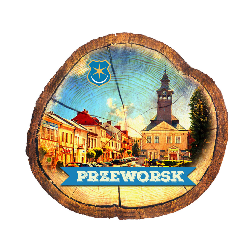 Magnes drewniany pieniek Przeworsk