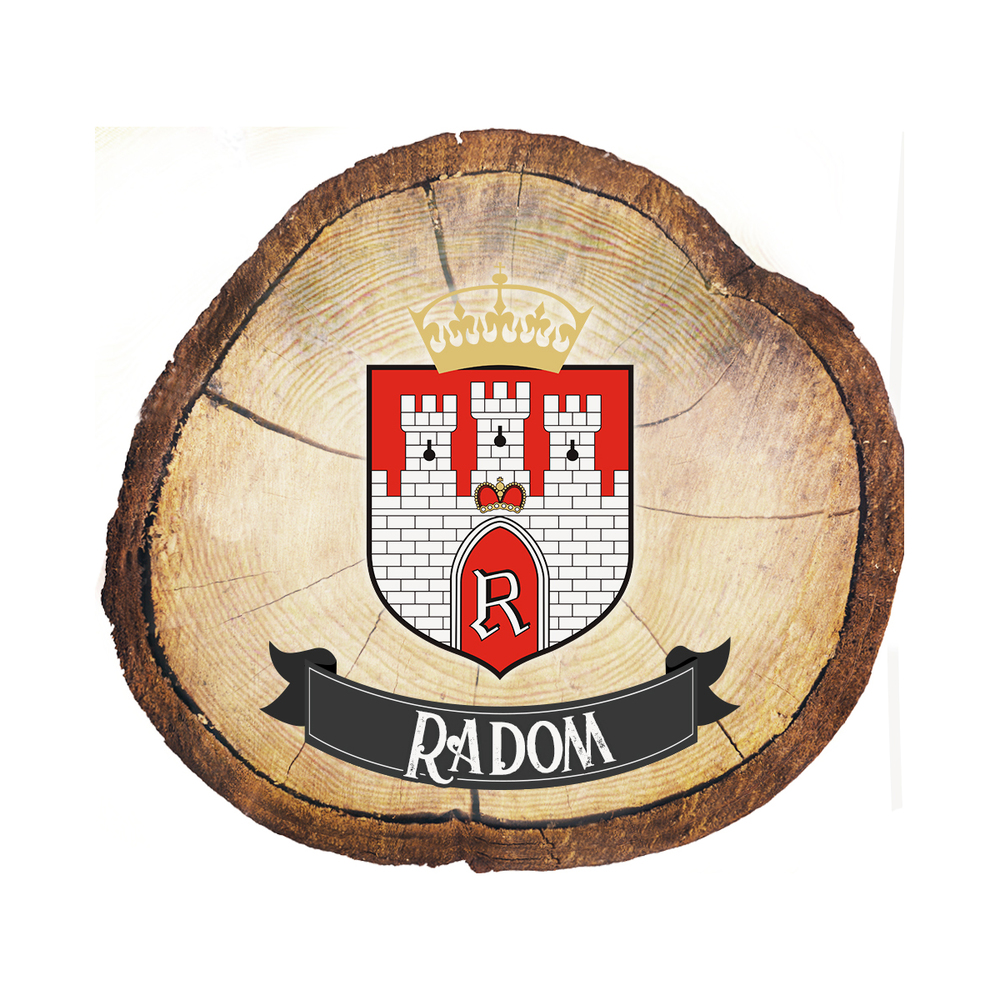 Magnes drewniany pieniek Radom